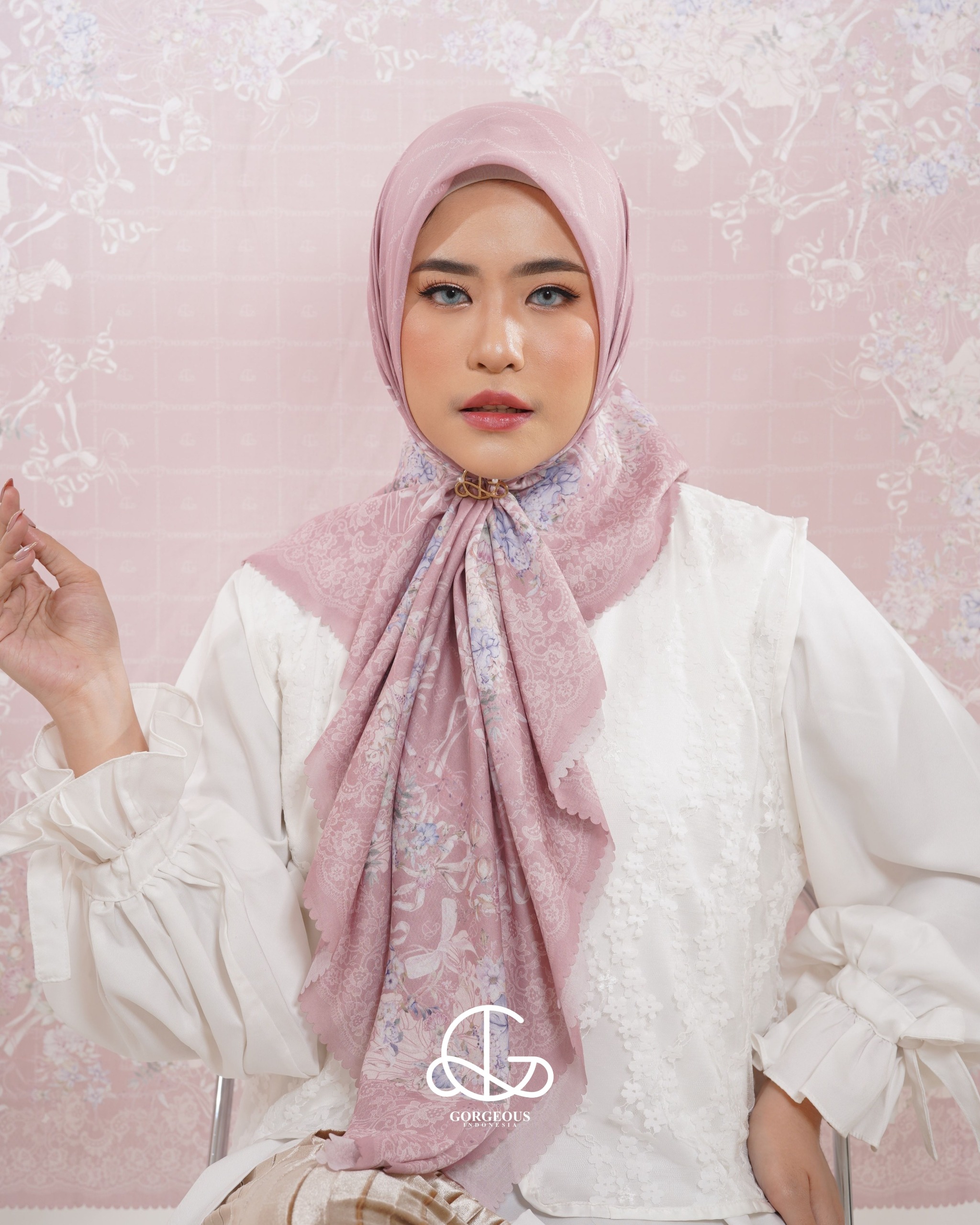 Scarf Floral Lace
